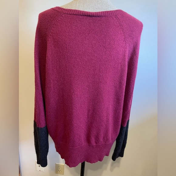 #64-EILEEN FISHER-Pompeii Super Soft Yak/Merino Wool Jewel Neck Knit Top Size XL - Picture 2 of 7